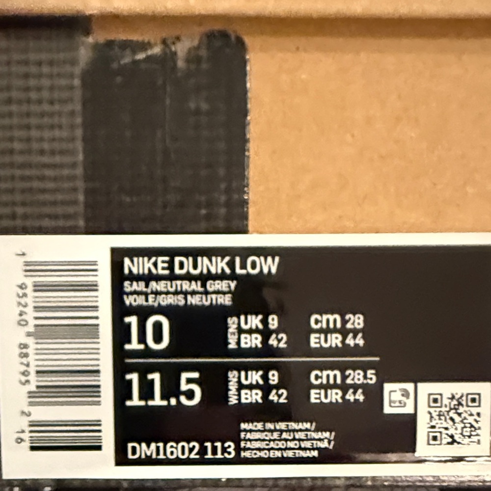 Brand New Nike/Off-White Sz 10 Dunk Low Lot 5 of 50 - Picture 7 of 7